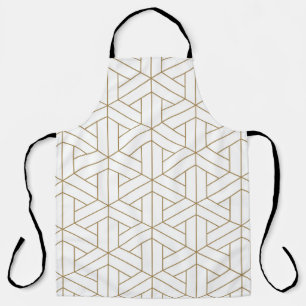 Beautiful Seamless pattern japanese shoji kumiko, Apron