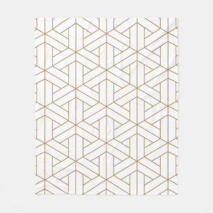 Beautiful Seamless pattern japanese shoji kumiko,  Fleece Blanket