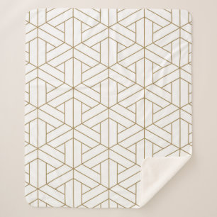 Beautiful Seamless pattern japanese shoji kumiko, Sherpa Blanket