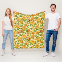 Beautiful Seamless Pattern of Yellow Roses