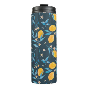 Beautiful seamless pattern with hand drawn waterco thermal tumbler