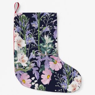 Beautiful seamless spring pattern with wild flower small christmas stocking