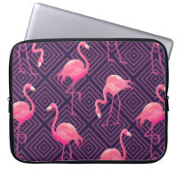 Beautiful seamless tropical pattern with pink flam