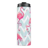 Beautiful seamless tropical pattern with pink flam