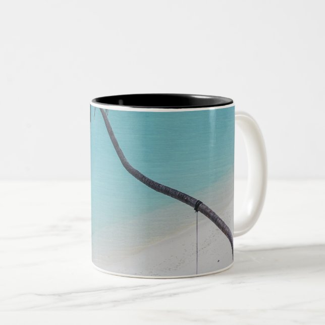 Beautiful Seascape Two-Tone Coffee Mug (Front Right)