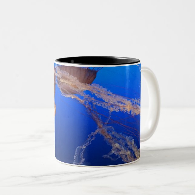 Beautiful Seascape Two-Tone Coffee Mug (Front Right)