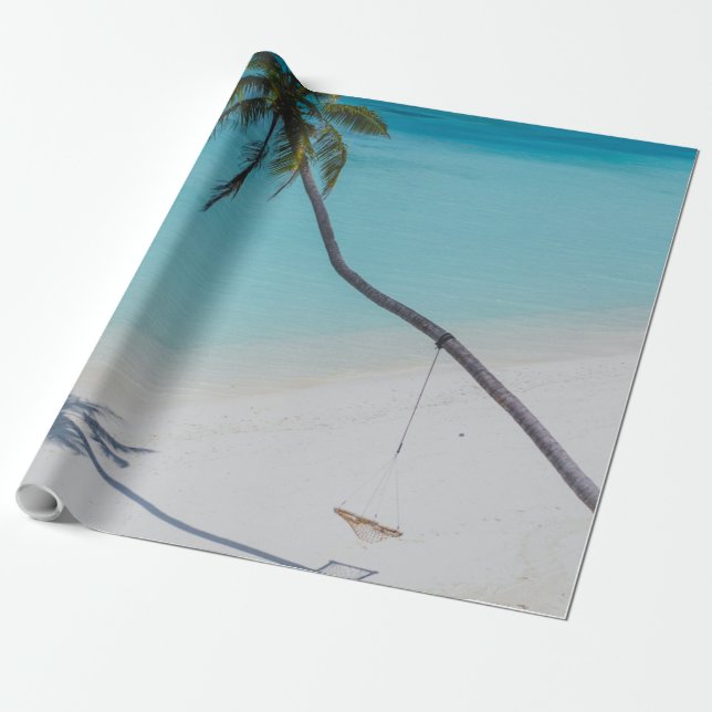 Beautiful Seascape Wrapping Paper (Unrolled)