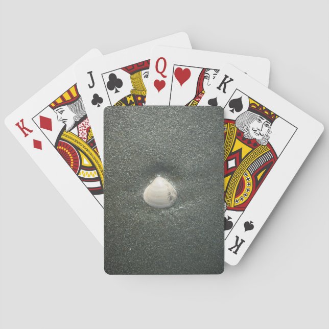 Beautiful Seashell in the Sand: A Salty Souvenir Playing Cards (Back)