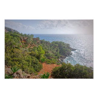 Beautiful Seashore on the Isle of Crete, Greece Photo Print