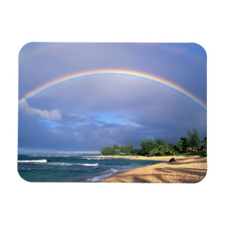 beautiful seashore rainbow magnet