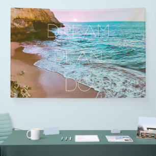 Beautiful Seaside Beach Sunset Banner
