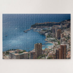 Beautiful Seaside View of Monte Carlo Monaco Jigsaw Puzzle