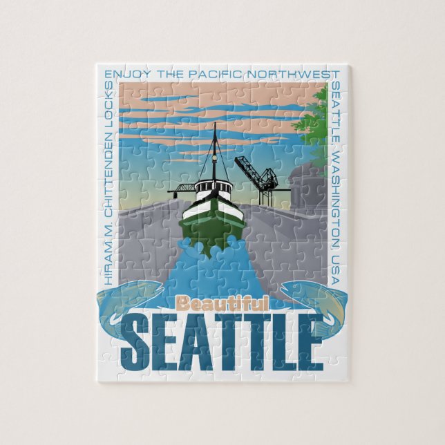 Beautiful Seattle Jigsaw Puzzle (Vertical)