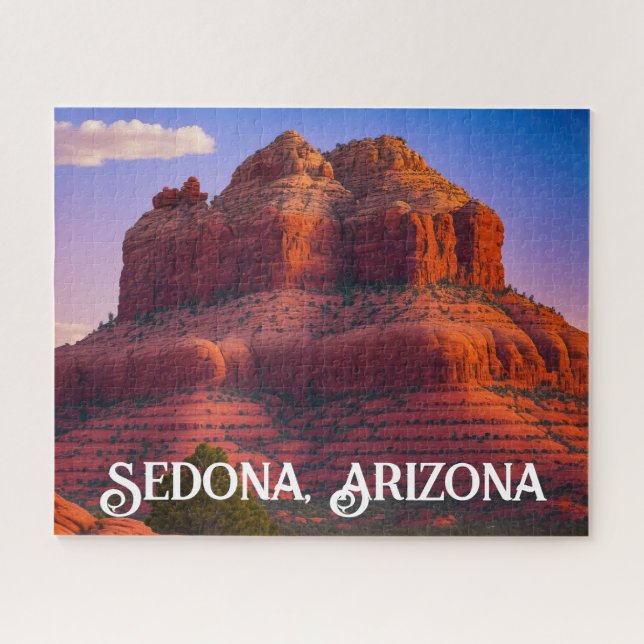 Beautiful Sedona Arizona Red Rocks Landscape Art Jigsaw Puzzle (Horizontal)
