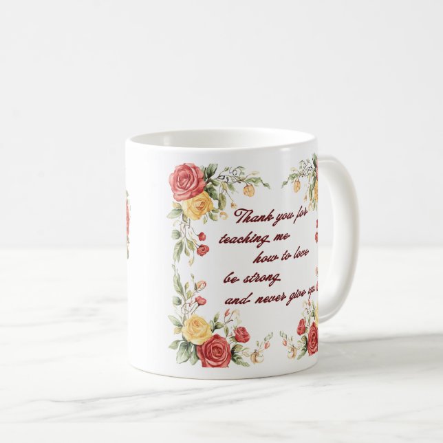 Beautiful Sentiment For Mum Wrap Coffee Mug (Front Right)