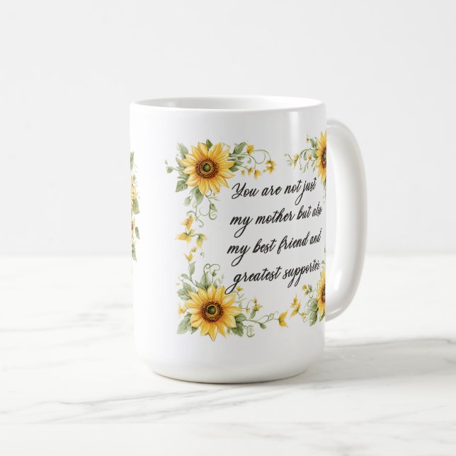 Beautiful Sentiment For Mum Wrap Coffee Mug (Front Right)