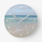 Beautiful Serene Tropical Beach and Ocean Clock