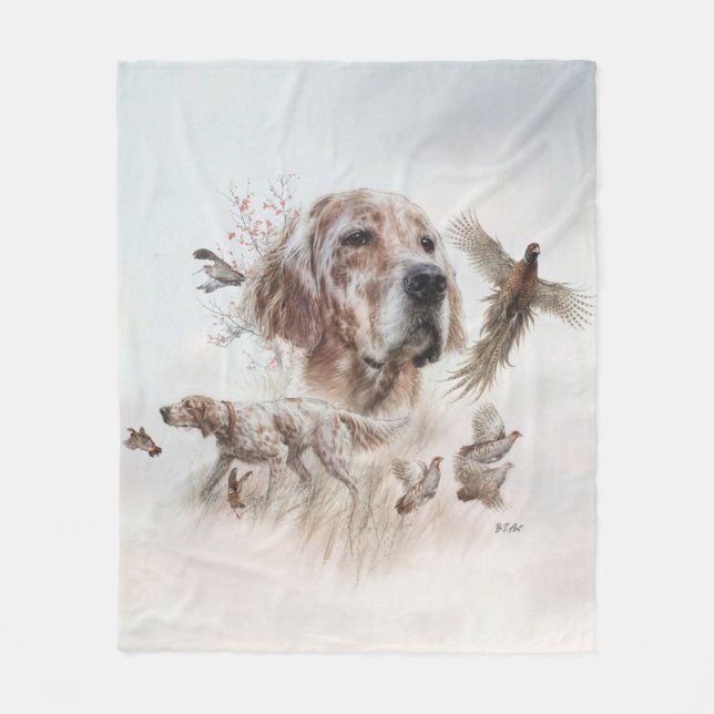 Beautiful Setter , Art Fleece Blanket (Front)