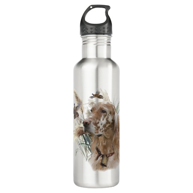 Beautiful Setter with Pheasants , Art 710 Ml Water Bottle (Front)