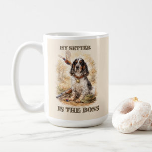 Beautiful Setter with Pheasants , Art Coffee Mug