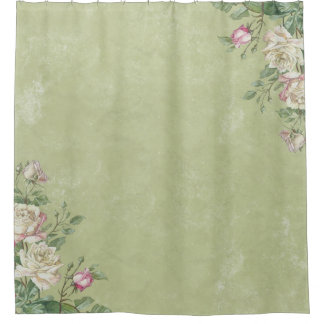 Beautiful Shabby Chic Country Shower Curtain