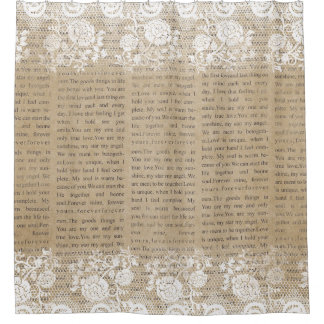 Beautiful Shabby Chic Country Shower Curtain