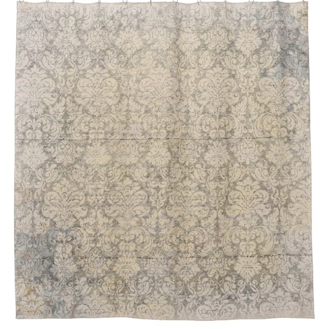 Beautiful Shabby Chic Country Shower Curtain (Front)