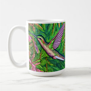 Beautiful Shabby Chic Little Hummingbird. Coffee Mug