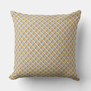 Beautiful Shades of Blue and Orange Pattern Pillow