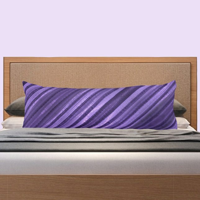 Beautiful Shades of Purple Striped Body Cushion (Creator Uploaded)