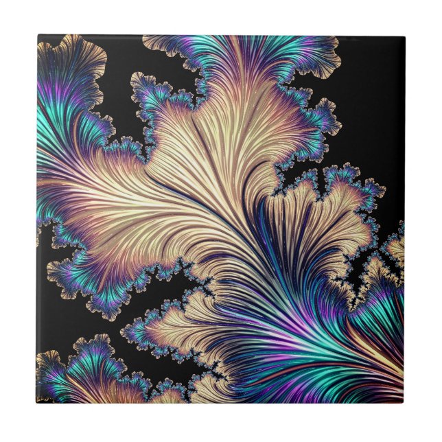 Beautiful shapes in colours ceramic tile (Front)