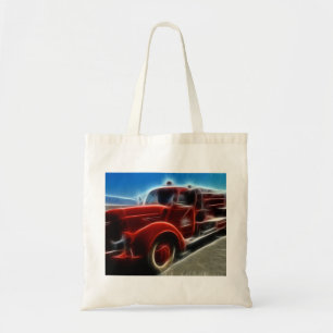 Beautiful Shiny Antique Red Fire Truck Art Tote Bag