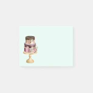 Beautiful Shiny Glam Party Cake Post-it Notes