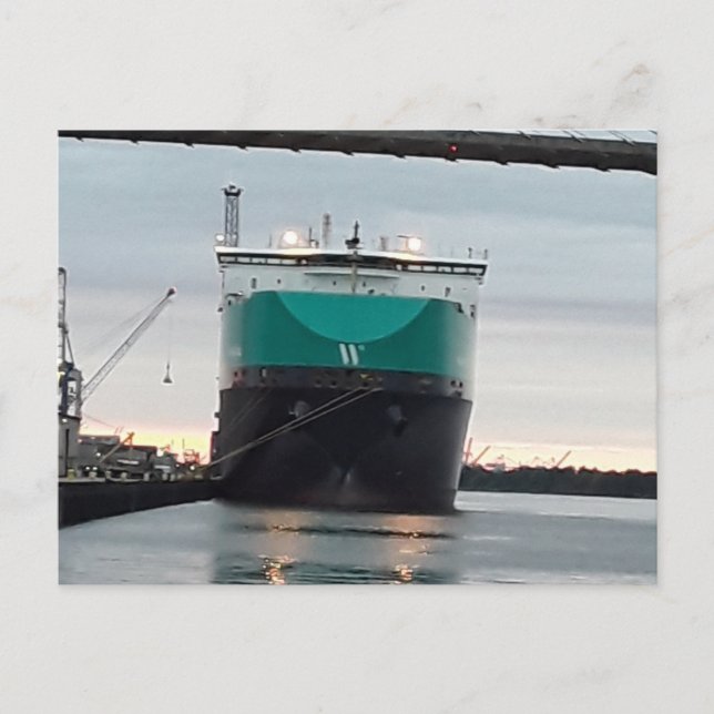  beautiful ship savannah georgia postcard (Front)