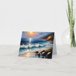 Beautiful Shore Folded Greeting Card