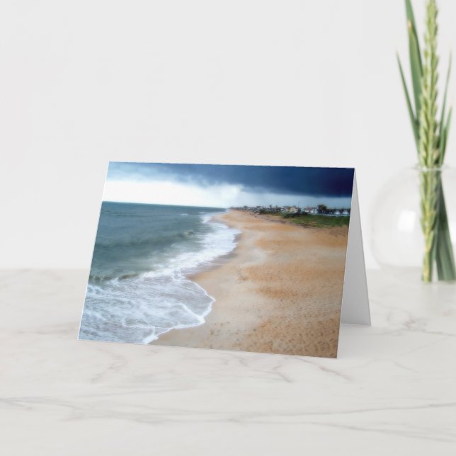 Beautiful Shoreline of Flagler Beach Card (Front)