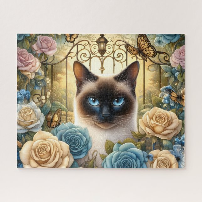 Beautiful Siamese Cat Jigsaw Puzzle (Horizontal)