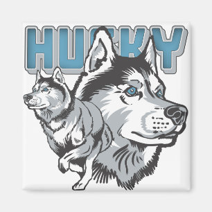 Beautiful Siberian Husky Magnet
