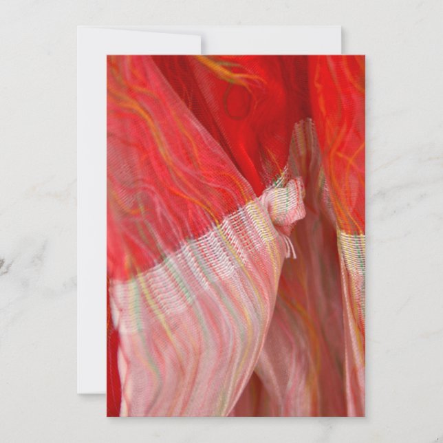 Beautiful Silk Scarf Invitation (Front)