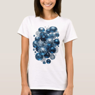 Beautiful Silver BLUE STARS Custom Tee