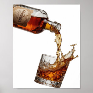 Beautiful Silver GLENFIDDICH SINGLE MALT WHISKY Poster
