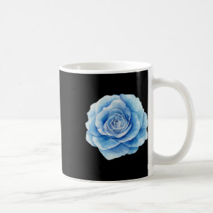 Beautiful Single Blue Rose In Watercolor Yoga Gym  Coffee Mug