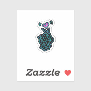 Beautiful Skeleton Hands With A Heart Signal For H