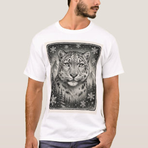 Beautiful sketch Snow Leopard T-Shirt