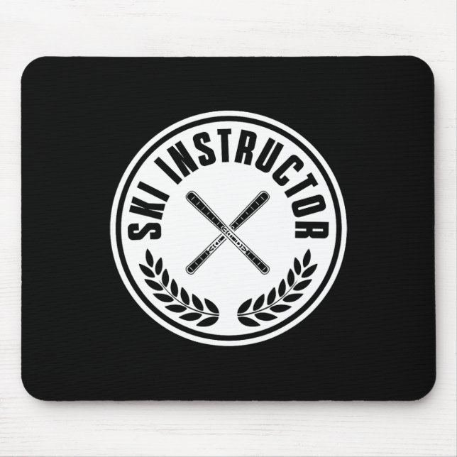 Beautiful Ski Instructor Outfit Ski Lessons Skier  Mouse Pad (Front)