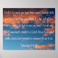 beautiful sky bible verse Ephesians 2:8-10