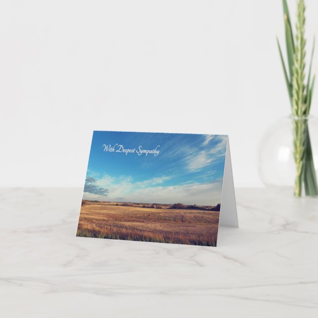 Beautiful Sky - Deepest Sympathy Card (Front)