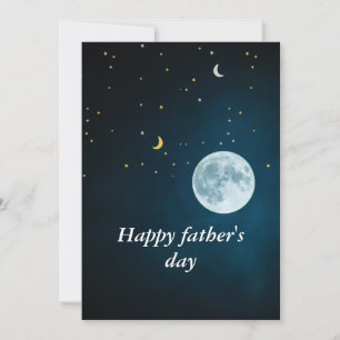 Beautiful sky Happy father's day Holiday Card