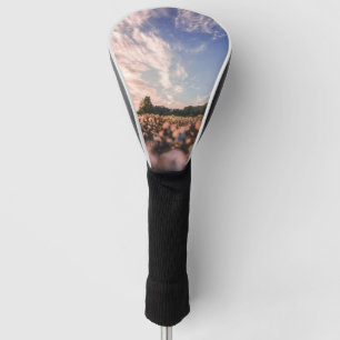 beautiful sky over the plain golf head cover