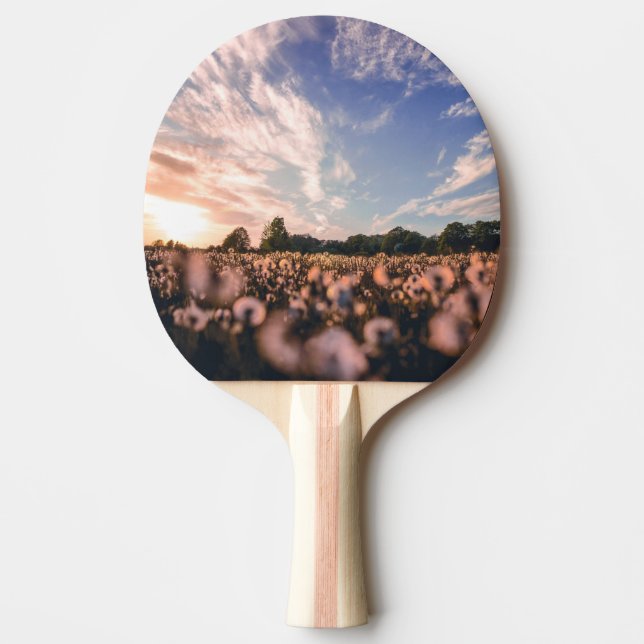 beautiful sky over the plain ping pong paddle (Front)